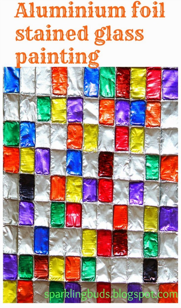 Aluminium foil stained painting ideas