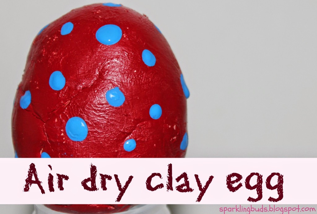 Air dry activity ideas Easter egg