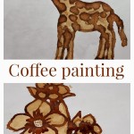 Painting with coffee