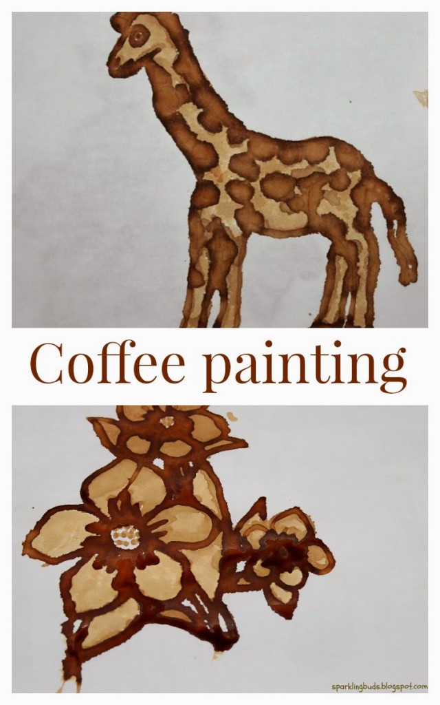 Painting with coffee