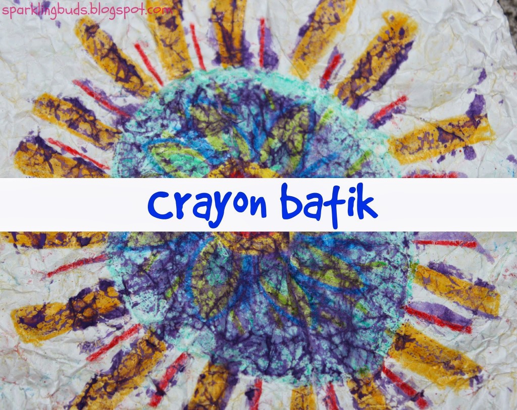 Crayon paper batik