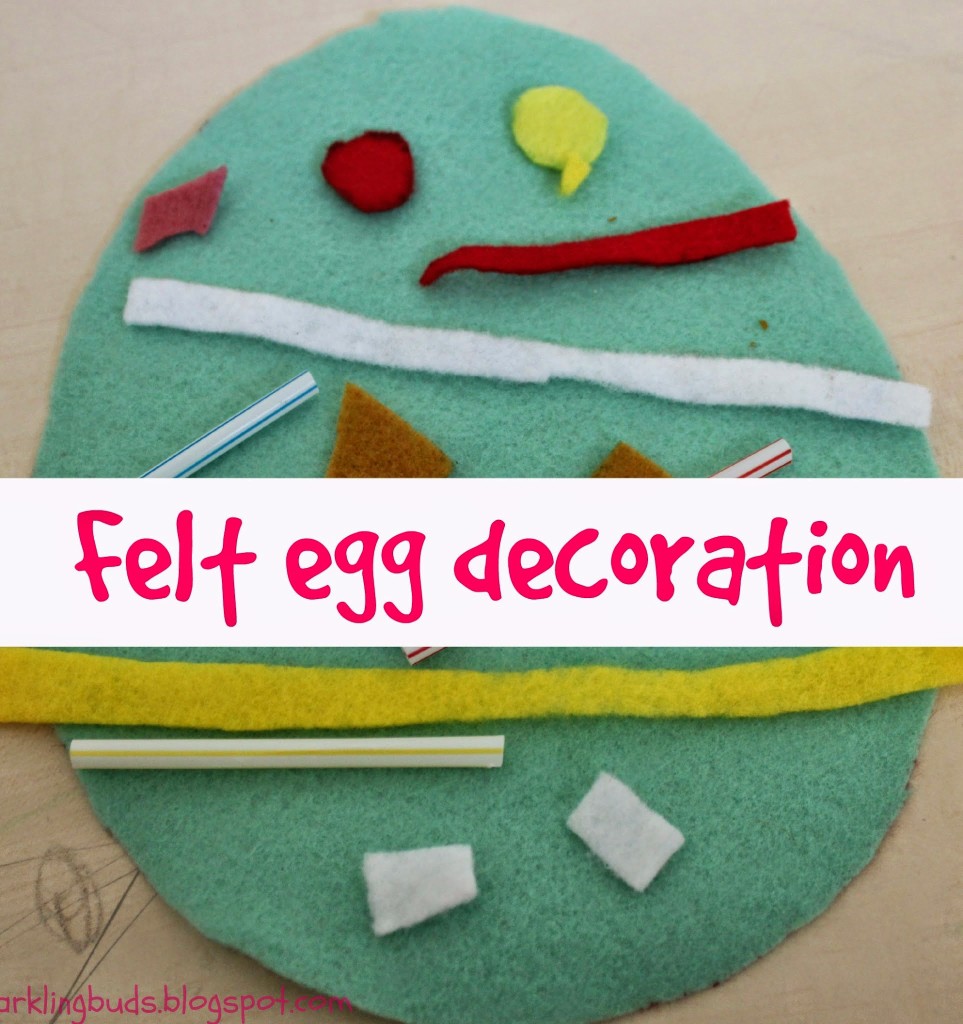 Easter egg felt decoration idea