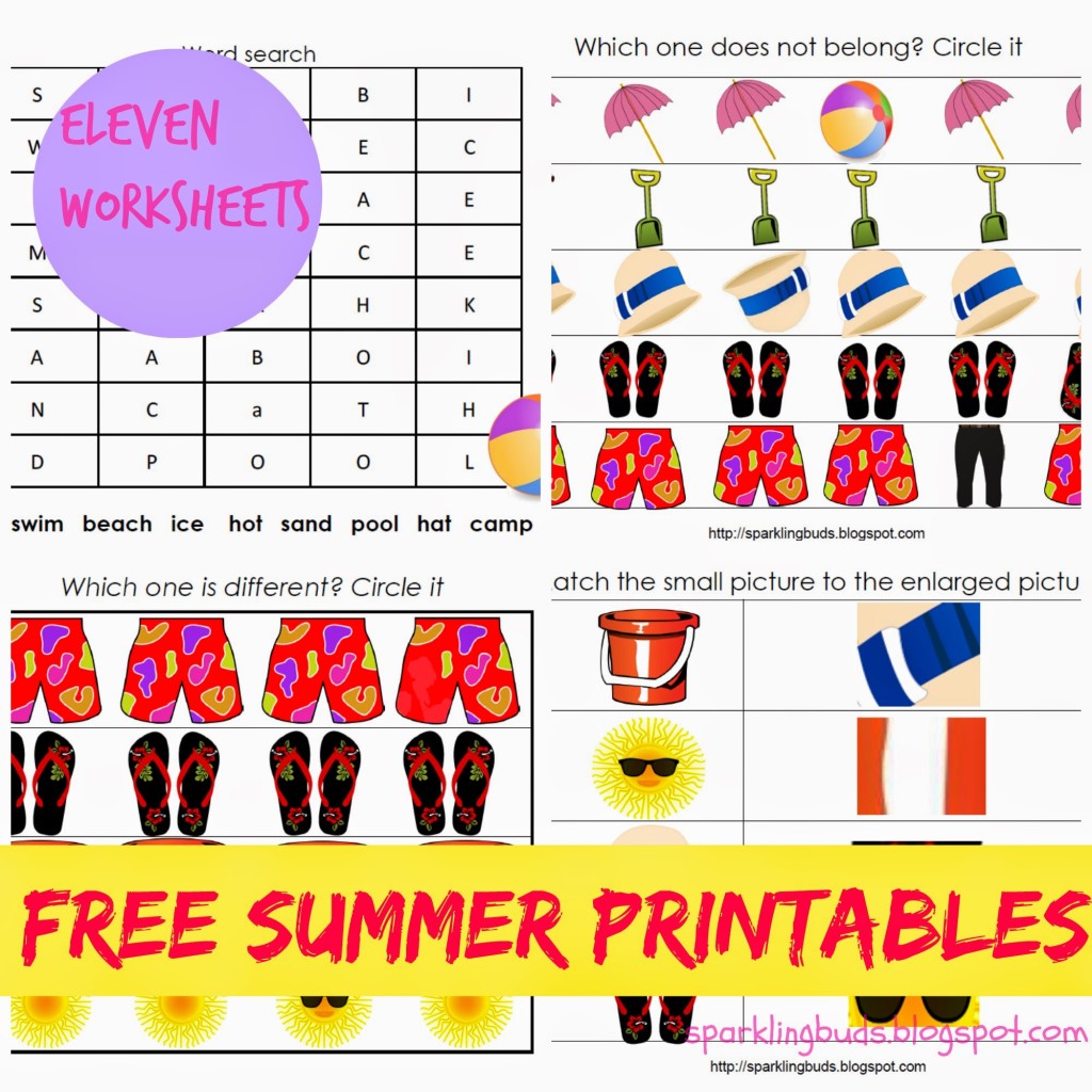 Free printables for summer