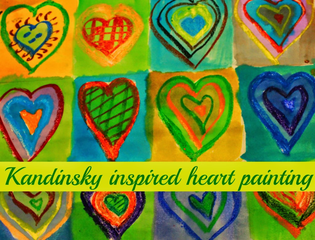 Kandinsky inspired heart painting