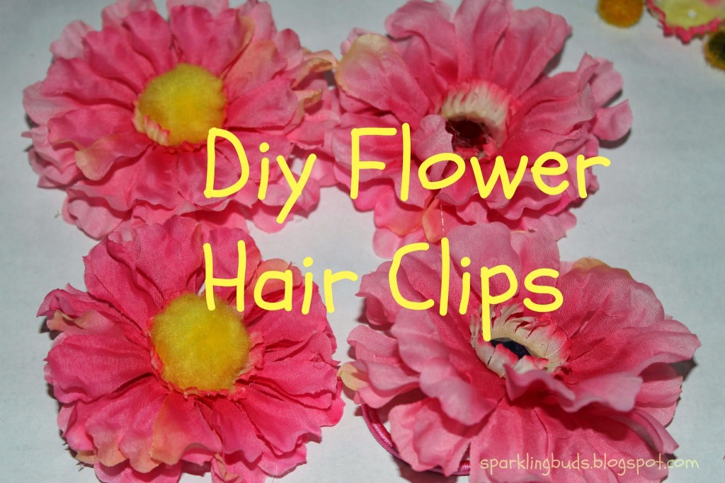 Make your own hair flower clips