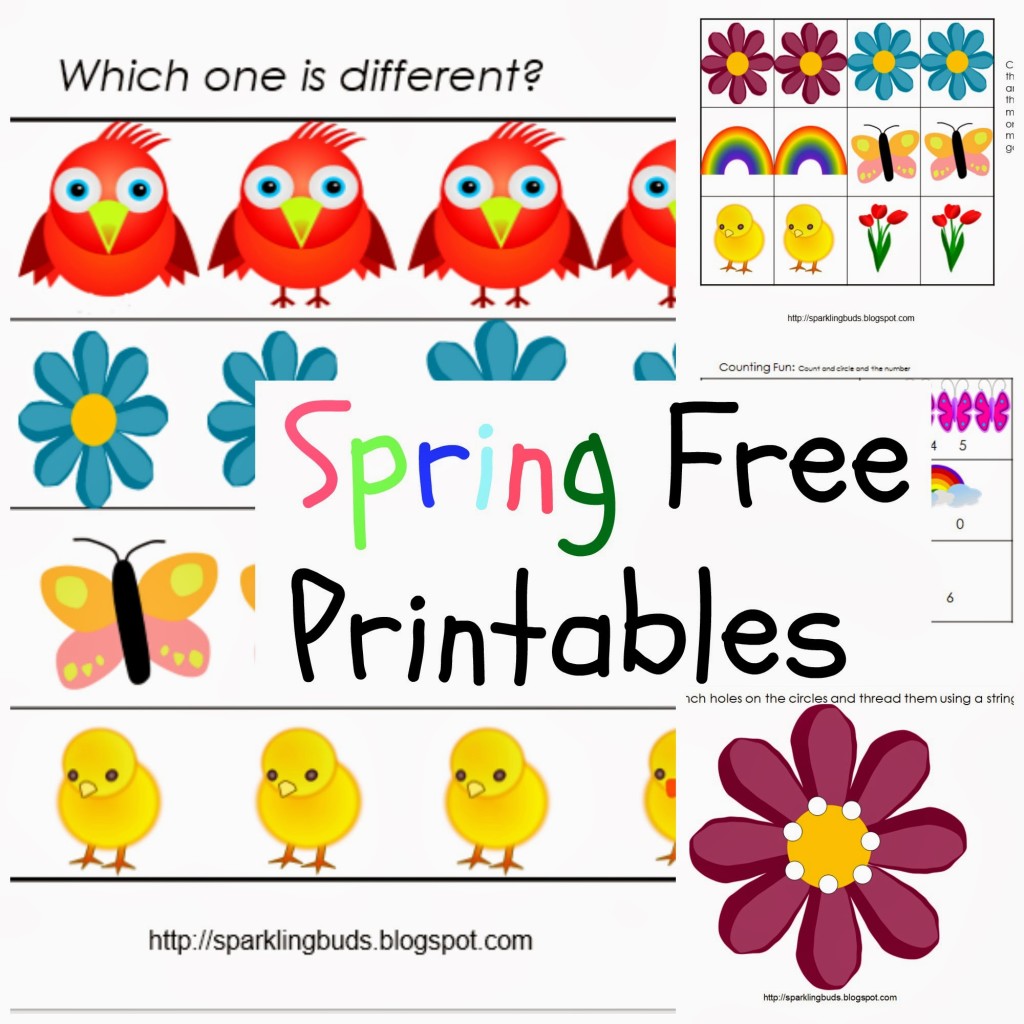 Free Spring printable for kids