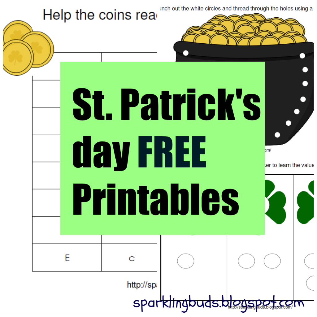 Saint Patrick’s Day Free Printables sparklingbuds
