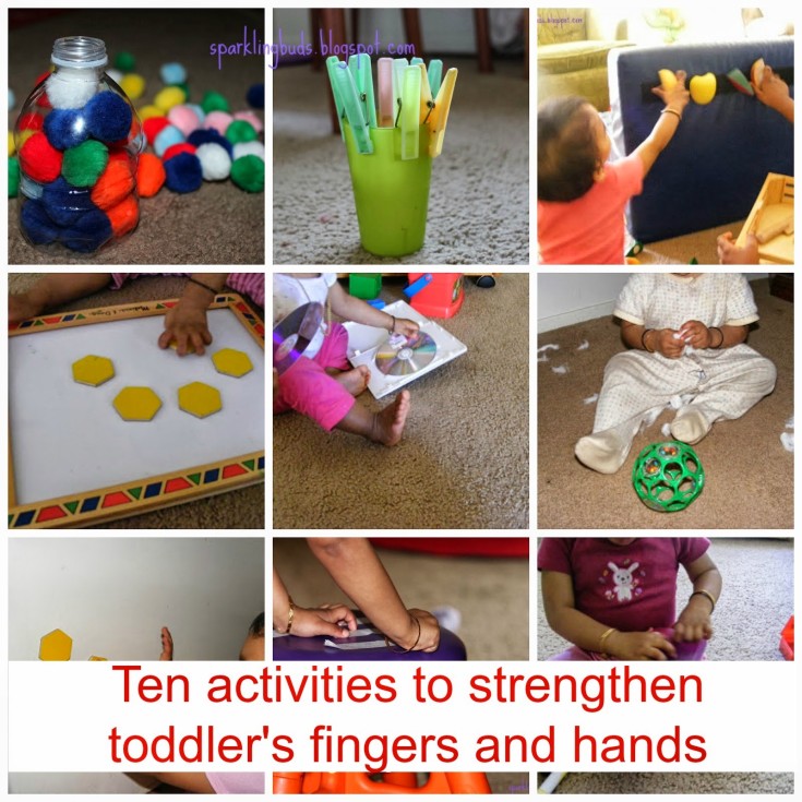 Toddler's fine motor skill activities