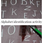 Alphabet recognition activity for preschool