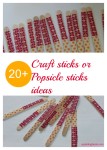 Popsicle craft sticks ideas