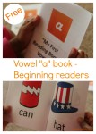Free Beginning reader books – Vowel a – sparklingbuds
