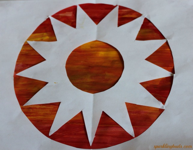 Sun painting ideas kids