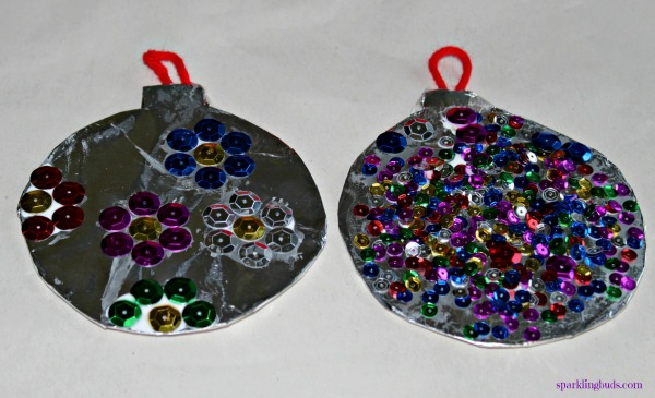 Simple Christmas Ornaments for kids to make