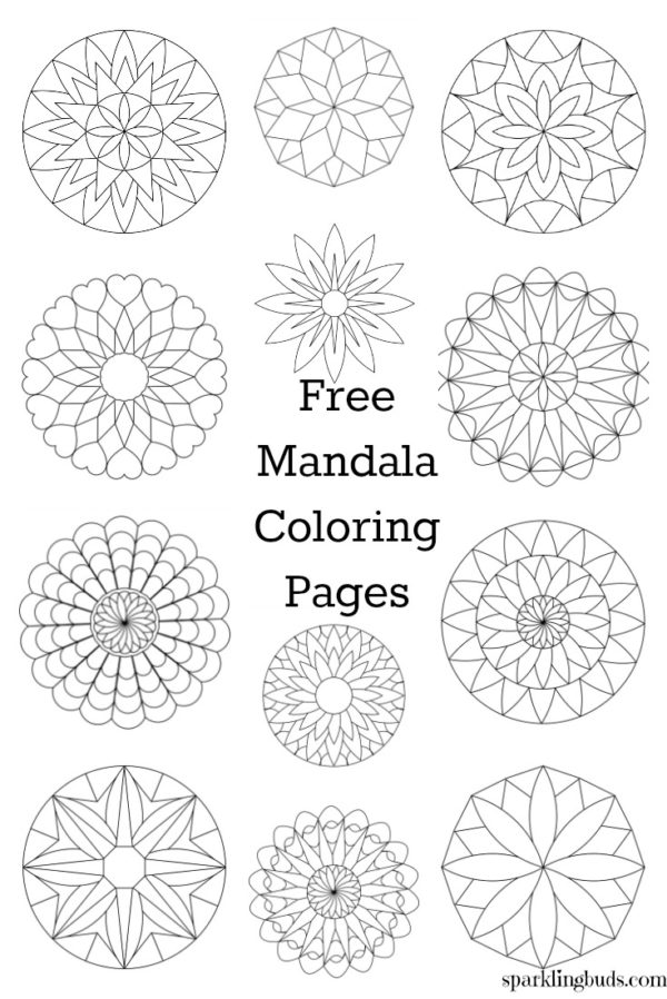 FREE Mandala Coloring pages – sparklingbuds