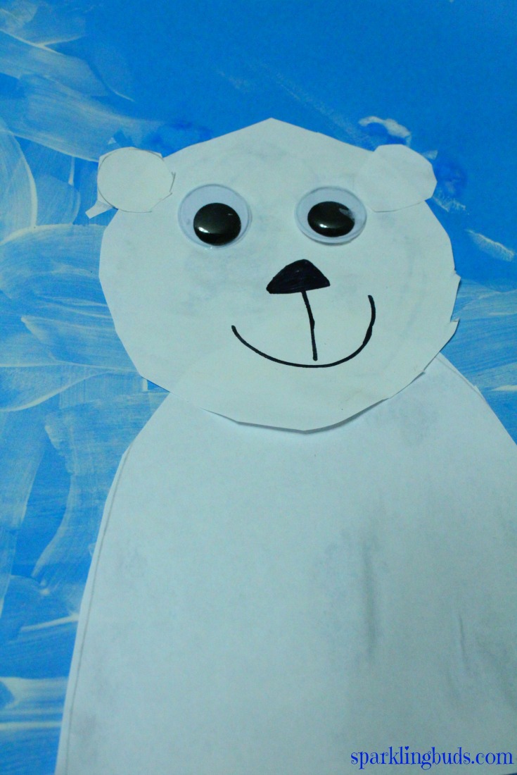 Polar bear craft for preschool