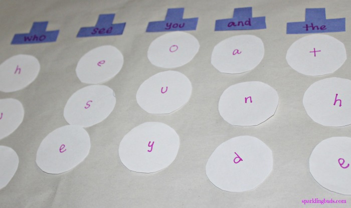 sight words activities for preschoolers