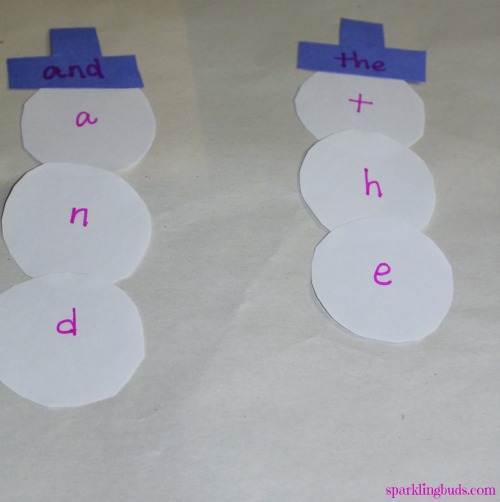 snowman games for preschoolers