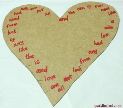 Valentines day literacy activity - Hands on sight word activities