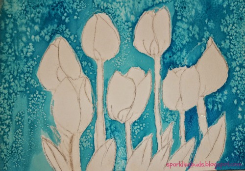 Simple watercolor flowers for beginners