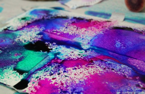 Watercolor and salt painting ideas for kids