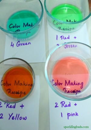 Color mixing activities for preschool