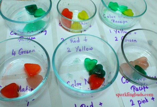 Color mixing guide for preschool