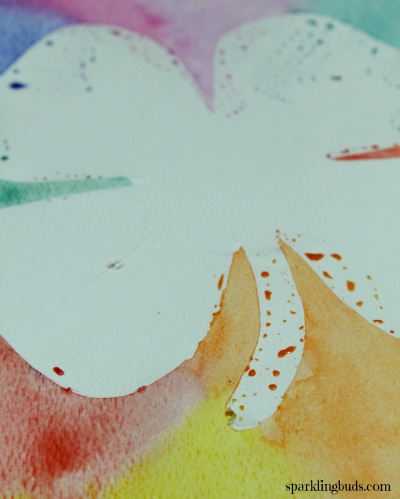 Contact paper watercolor project ideas