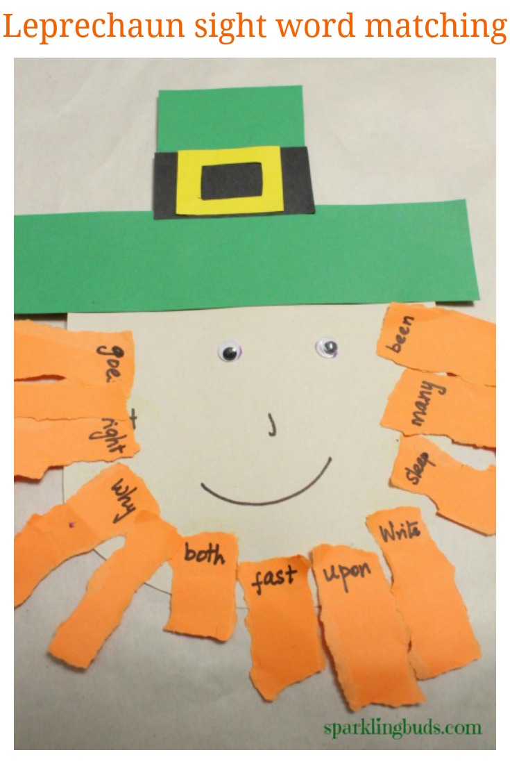 Leprechaun sight word game