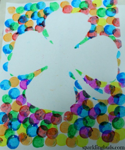 St Patrick's day clover painting ideas for kids