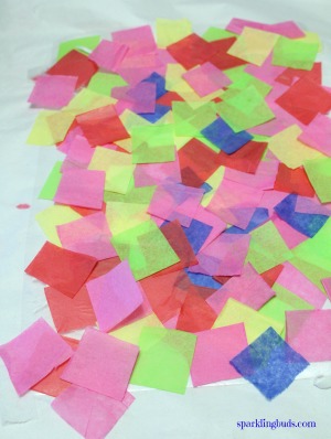 Tissue paper art ideas for kids