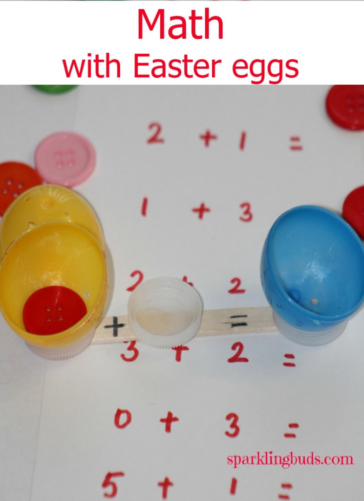Easter math activity for preschoolers