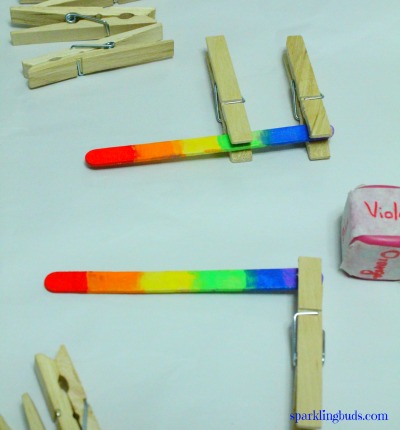 Rainbow game preschool