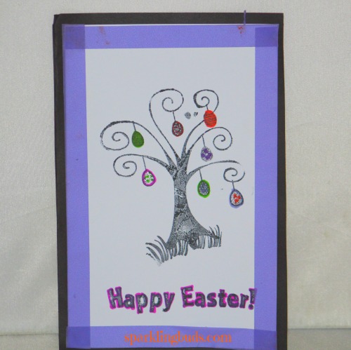 Stamped card making ideas for Easter