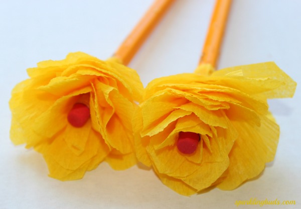 Crepe paper flower