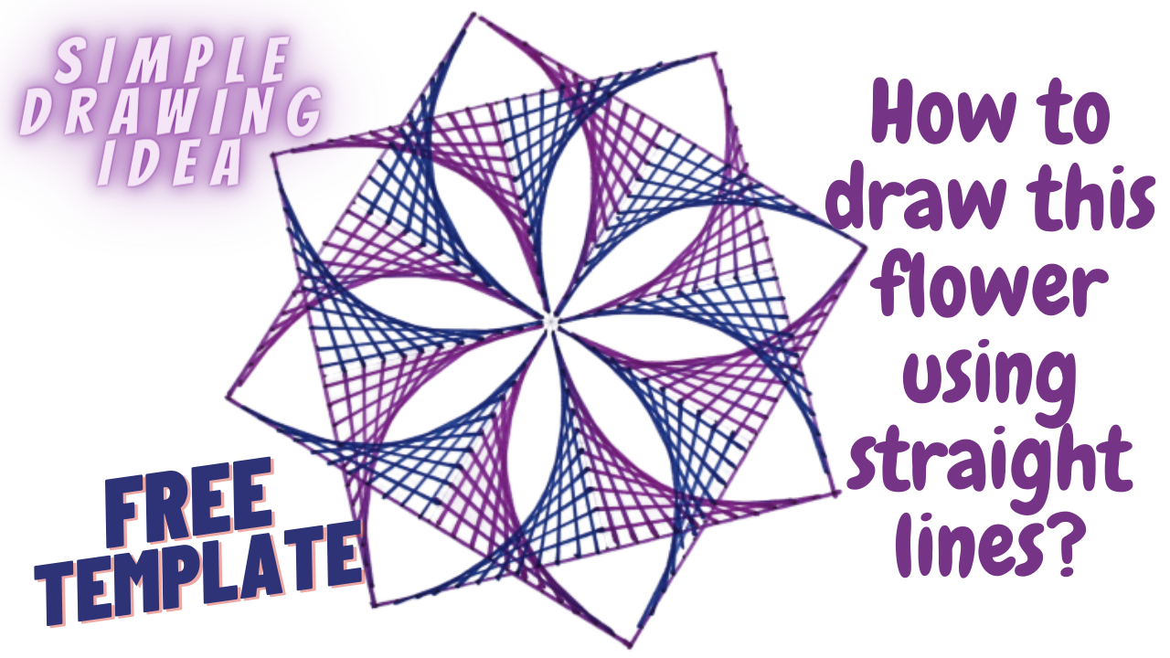 How To Draw A Flower Free Template Sparklingbuds