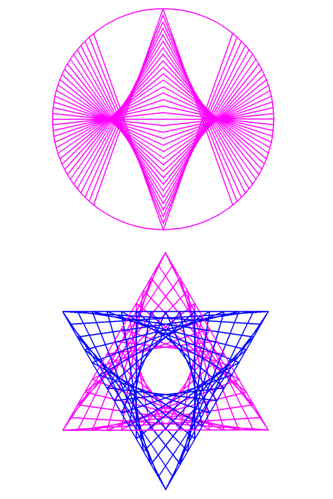 Parabolic Curve Art Drawing