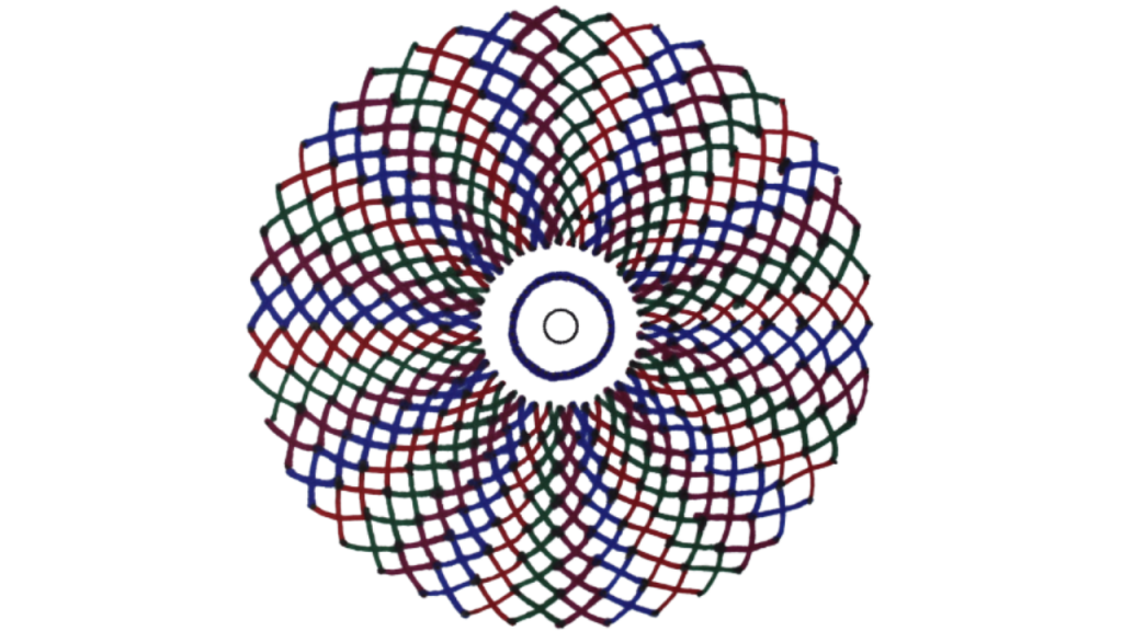 Spirograph art without tools