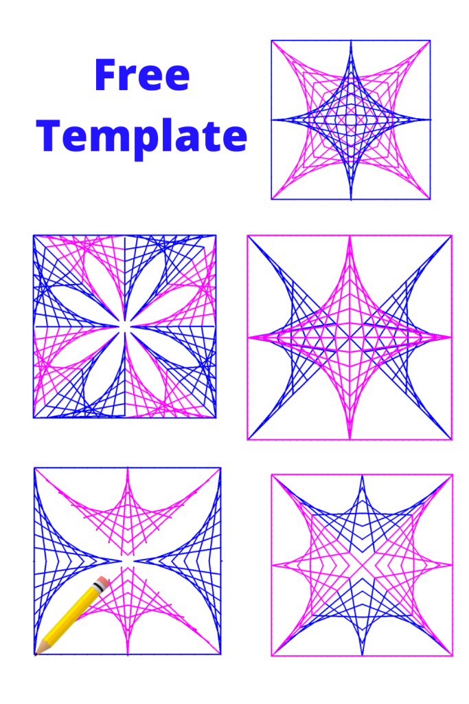 Free Template for parabolic Curves art